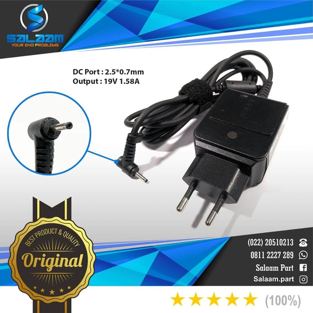 Adaptor Charger Asus 19v 1.58a Original Small